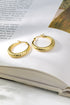 Cercei din argint Nia (Silver/Gold)
